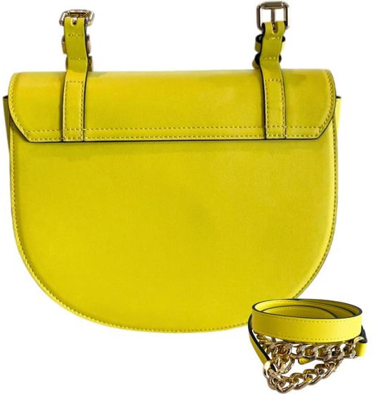 Twin-set Twinset Yellow PU Women Crossbody Bag Roze