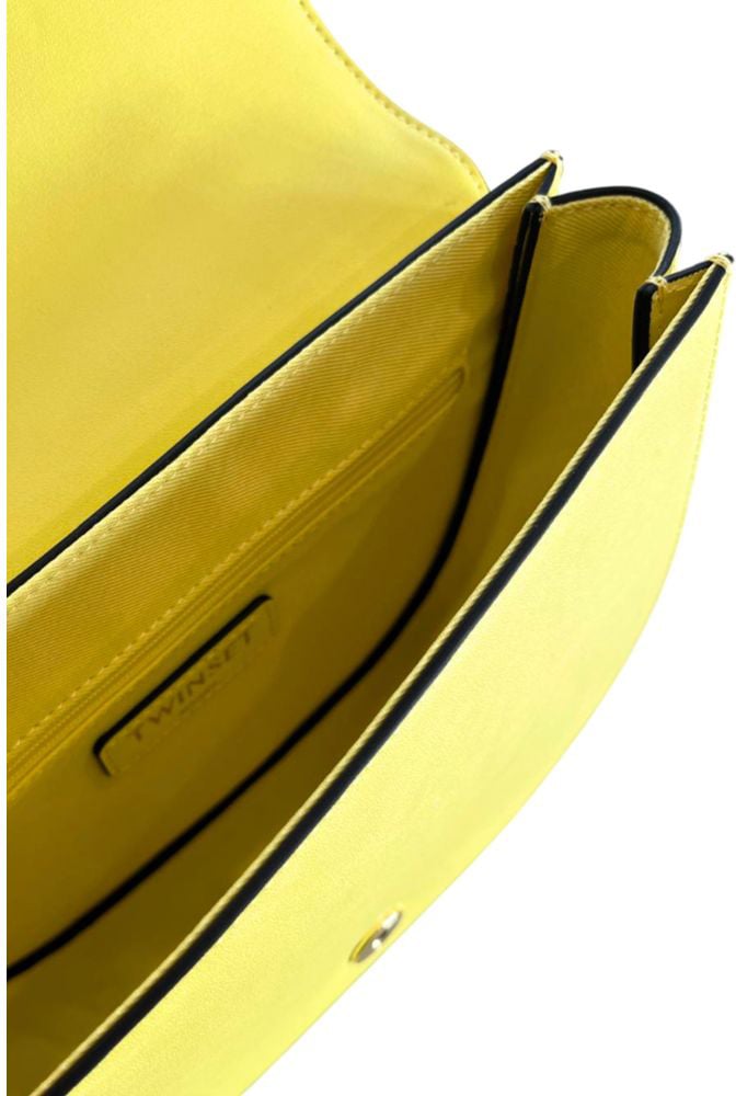 Twin-set Twinset Yellow PU Women Crossbody Bag Roze