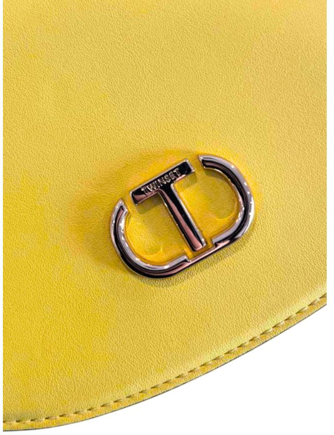 Twin-set Twinset Yellow PU Women Crossbody Bag Roze