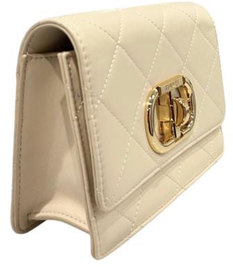 Twin-set Twinset Beige PU Women Crossbody Bag Zwart