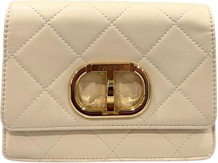 Twin-set Twinset Beige PU Women Crossbody Bag Zwart