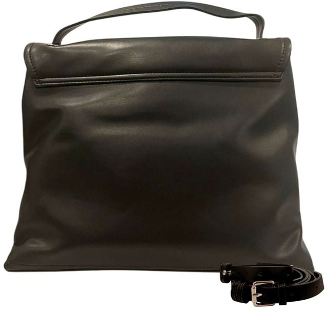 Twin-set Twinset Black PU Women Handbag Zwart