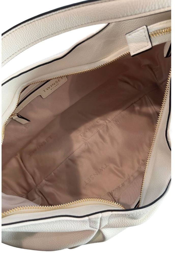 Twin-set Twinset White PU Women Shoulder Bag Wit