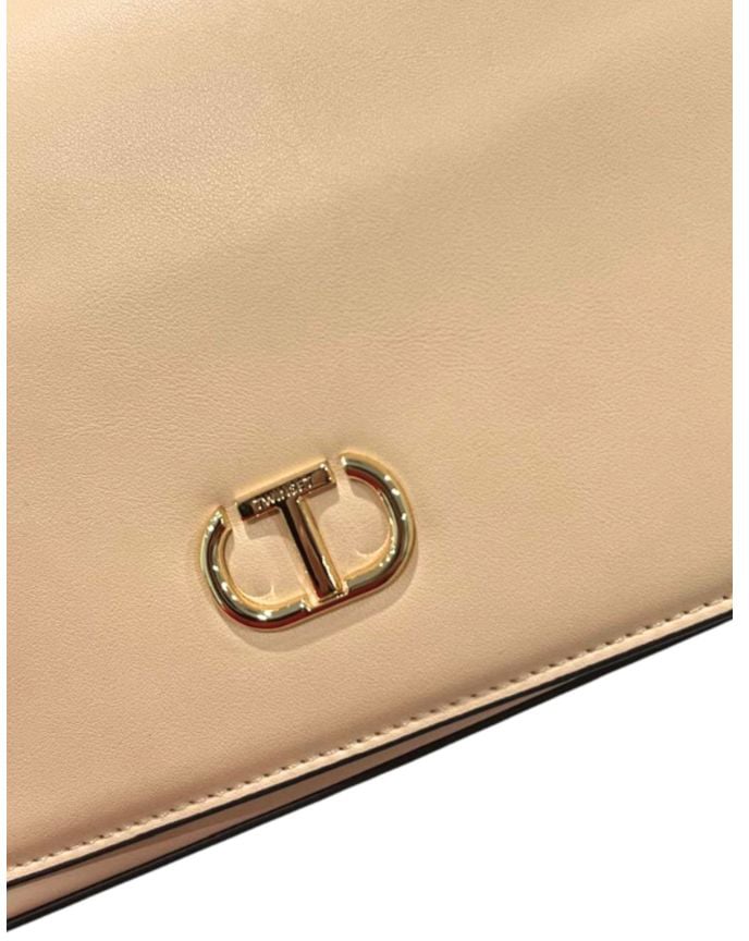 Twin-set Twinset Pink PU Women Crossbody Divers