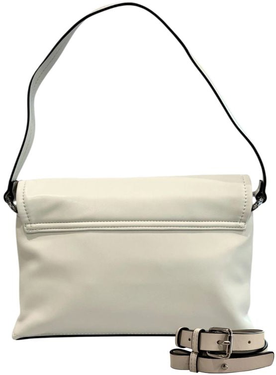 Twin-set Twinset White PU Women Shoulder Bag Wit