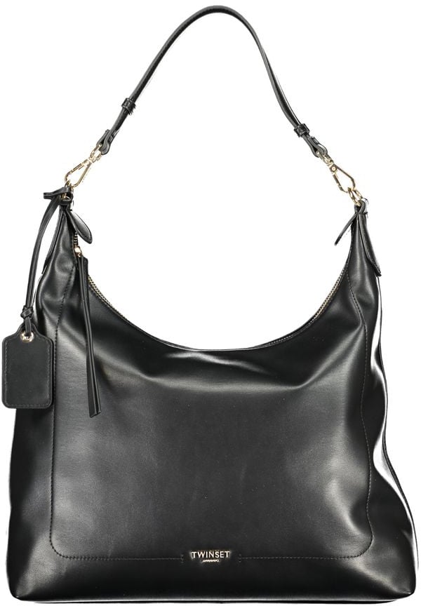 Twin-set Twinset Nero Poliuretano Women Hobo Bag Zwart