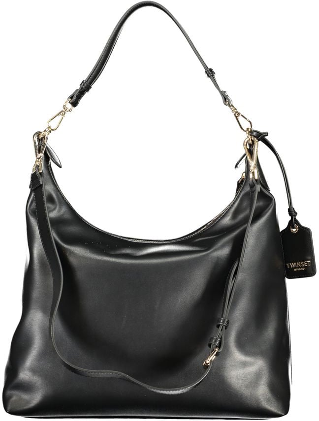Twin-set Twinset Nero Poliuretano Women Hobo Bag Zwart