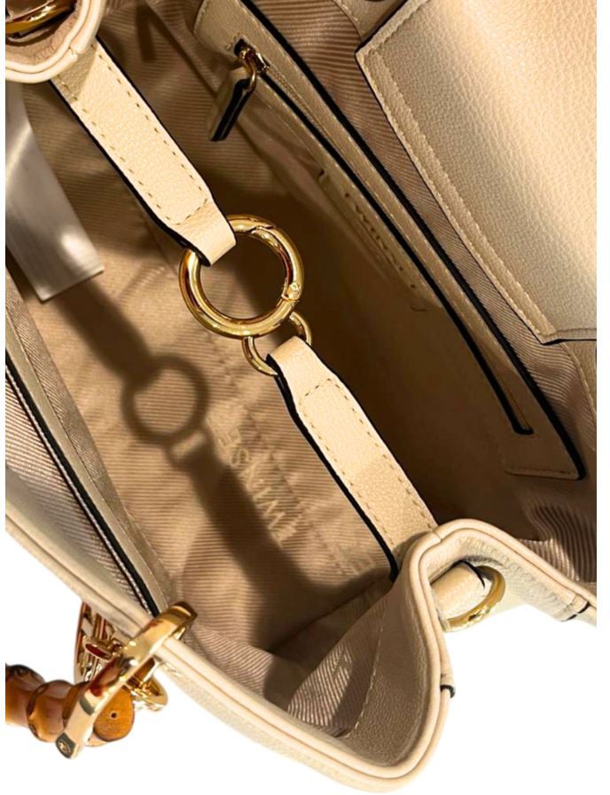 Twin-set Twinset Beige PU Women Handbag Beige