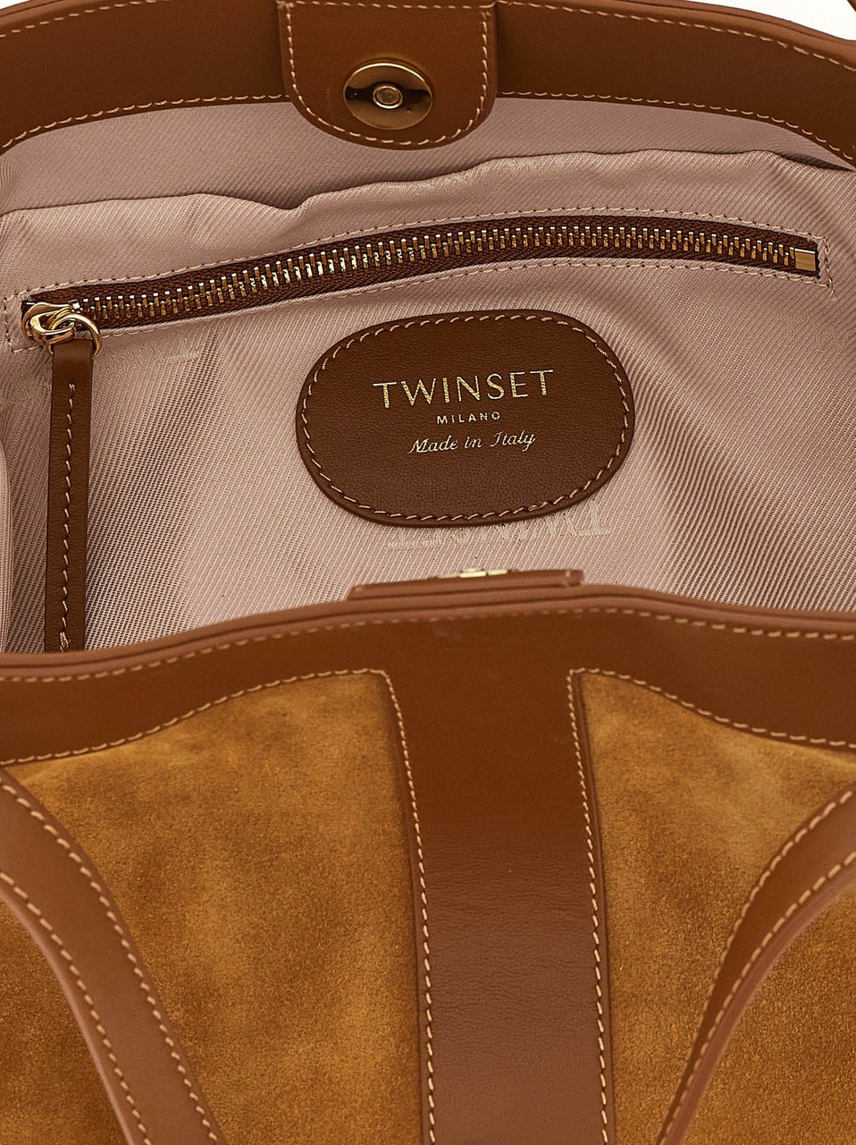 Twin-set Twinset Brown Polyethylene Shoulder Bag Bruin