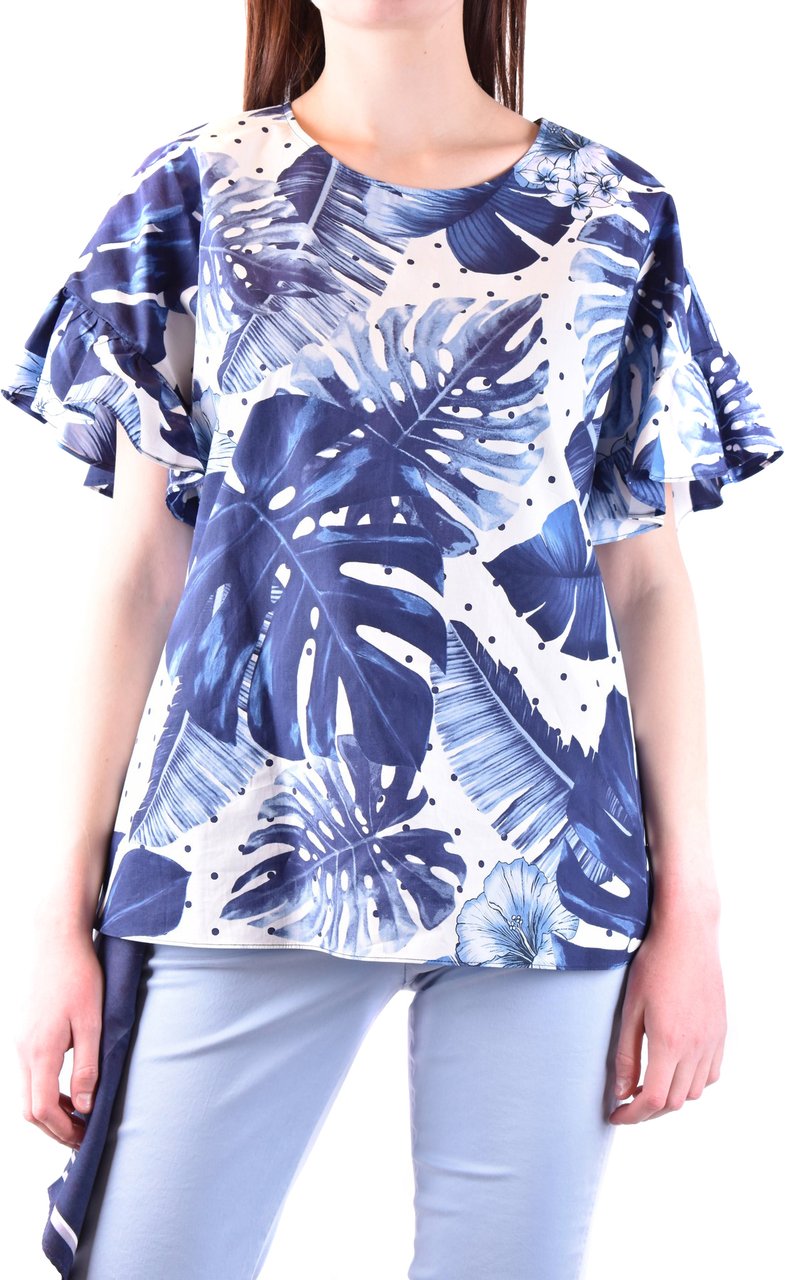 Twin-set Tshirt Short Sleeves Blue Blauw