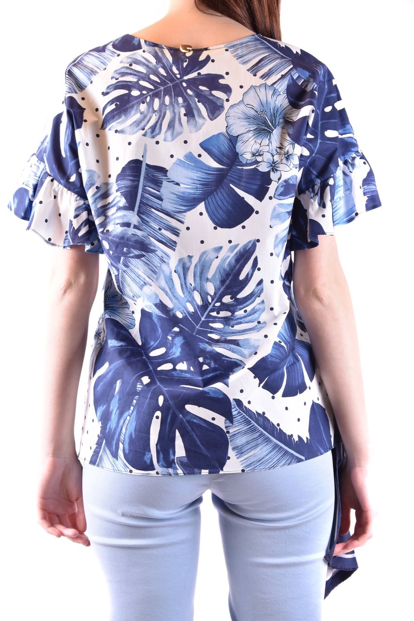 Twin-set Tshirt Short Sleeves Blue Blauw