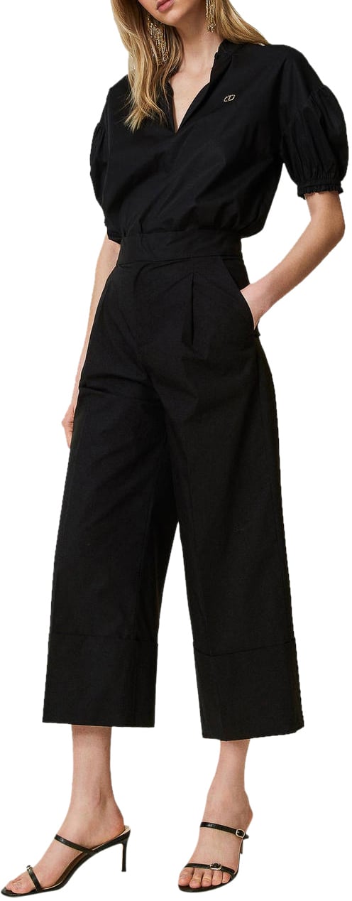 Twin-set Trousers Black Zwart