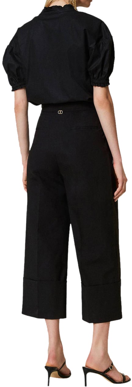 Twin-set Trousers Black Zwart