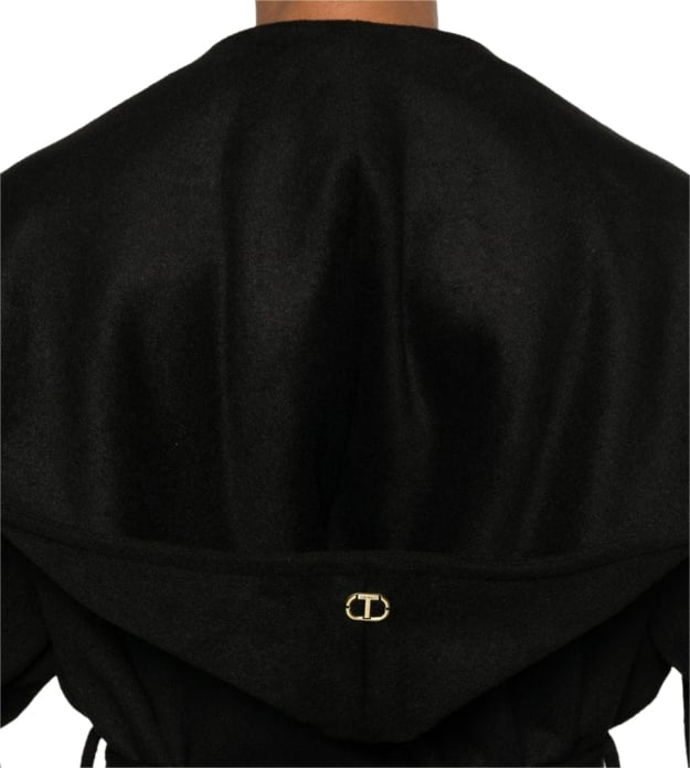 Twin-set Coats Black Zwart
