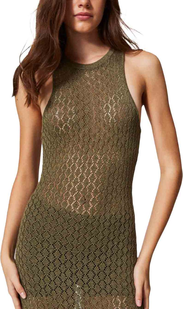 Twin-set Dresses Verde Donkergroen