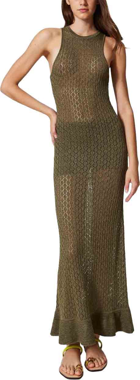 Twin-set Dresses Verde Donkergroen