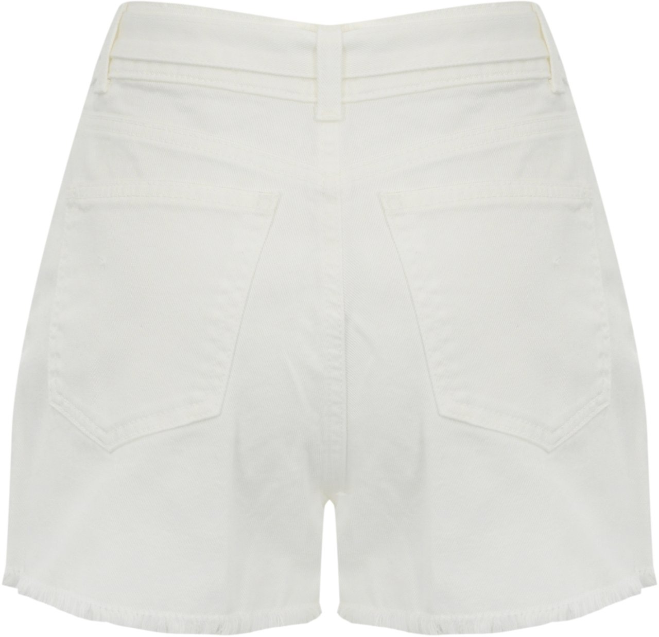 Twin-set Shorts Denim Bianco Lichtblauw