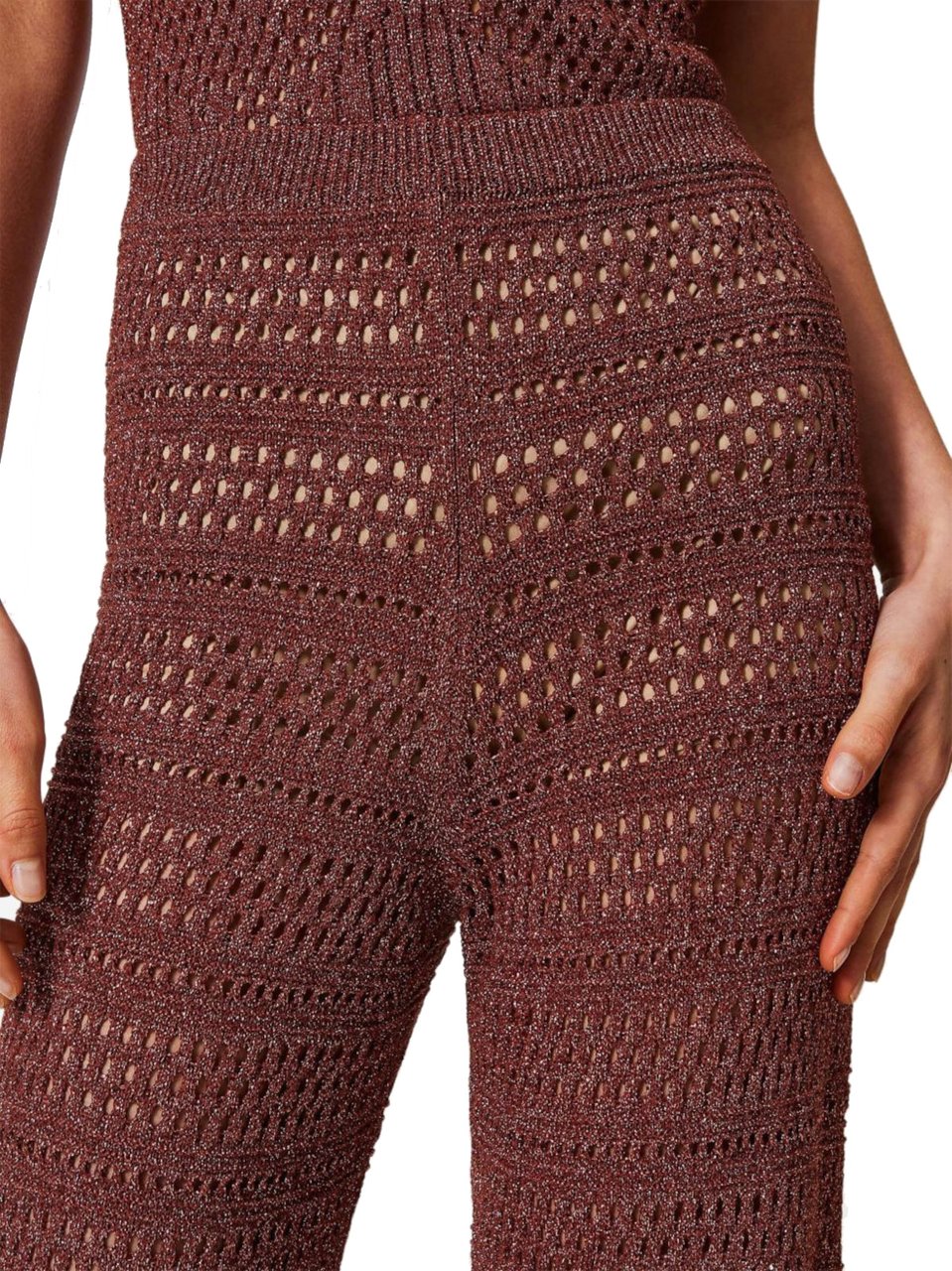 Twin-set Trousers Brown Bruin