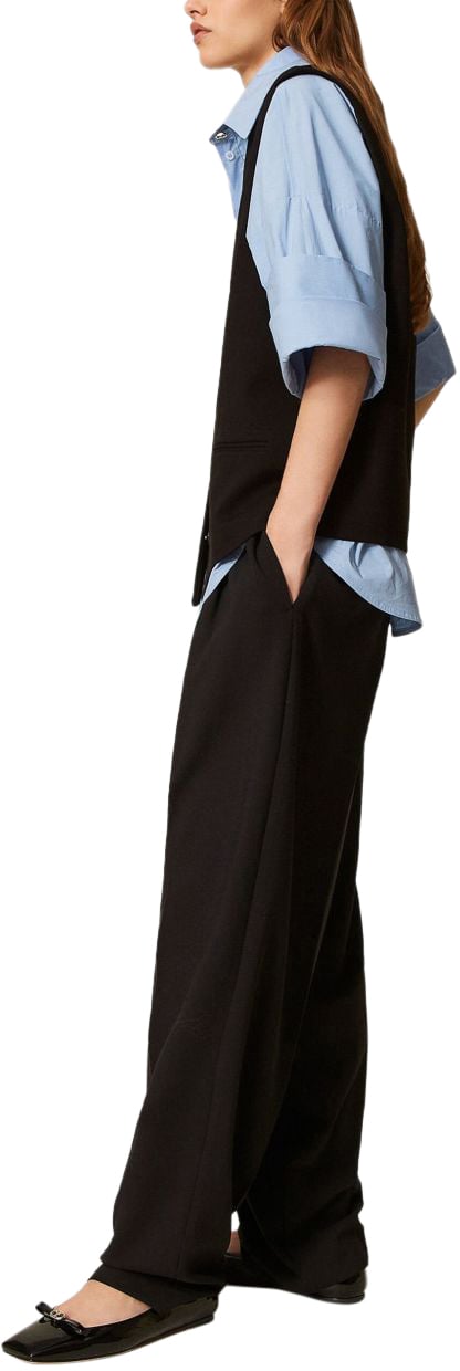 Twin-set Trousers Black Zwart