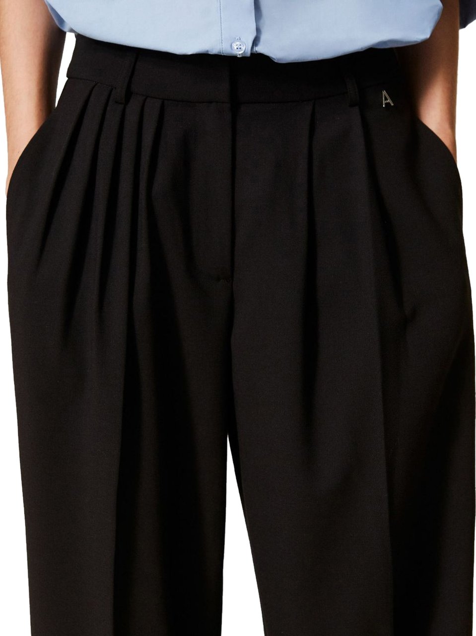 Twin-set Trousers Black Zwart