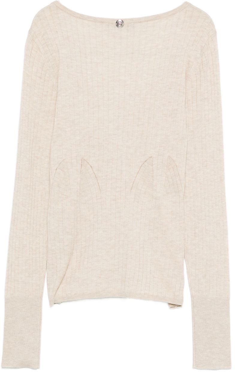 Twin-set Sweaters Beige Melange Beige