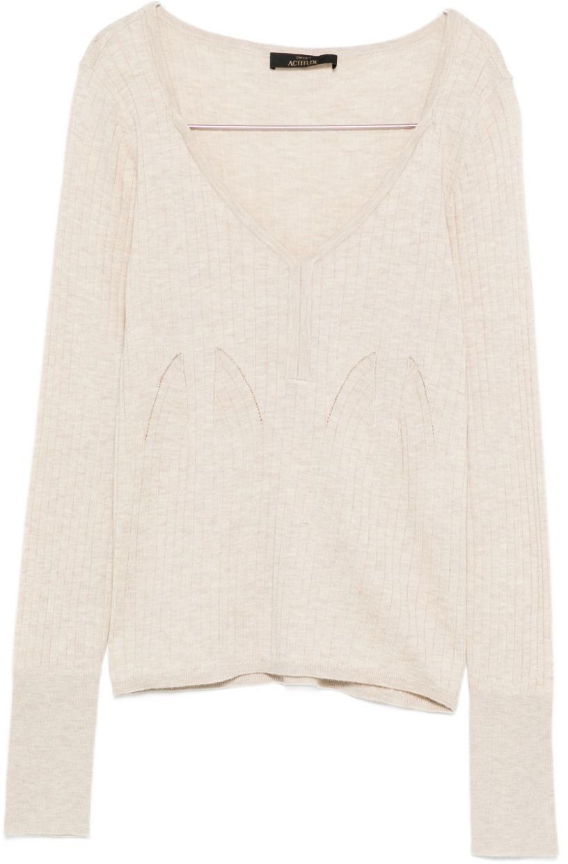 Twin-set Sweaters Beige Melange Beige