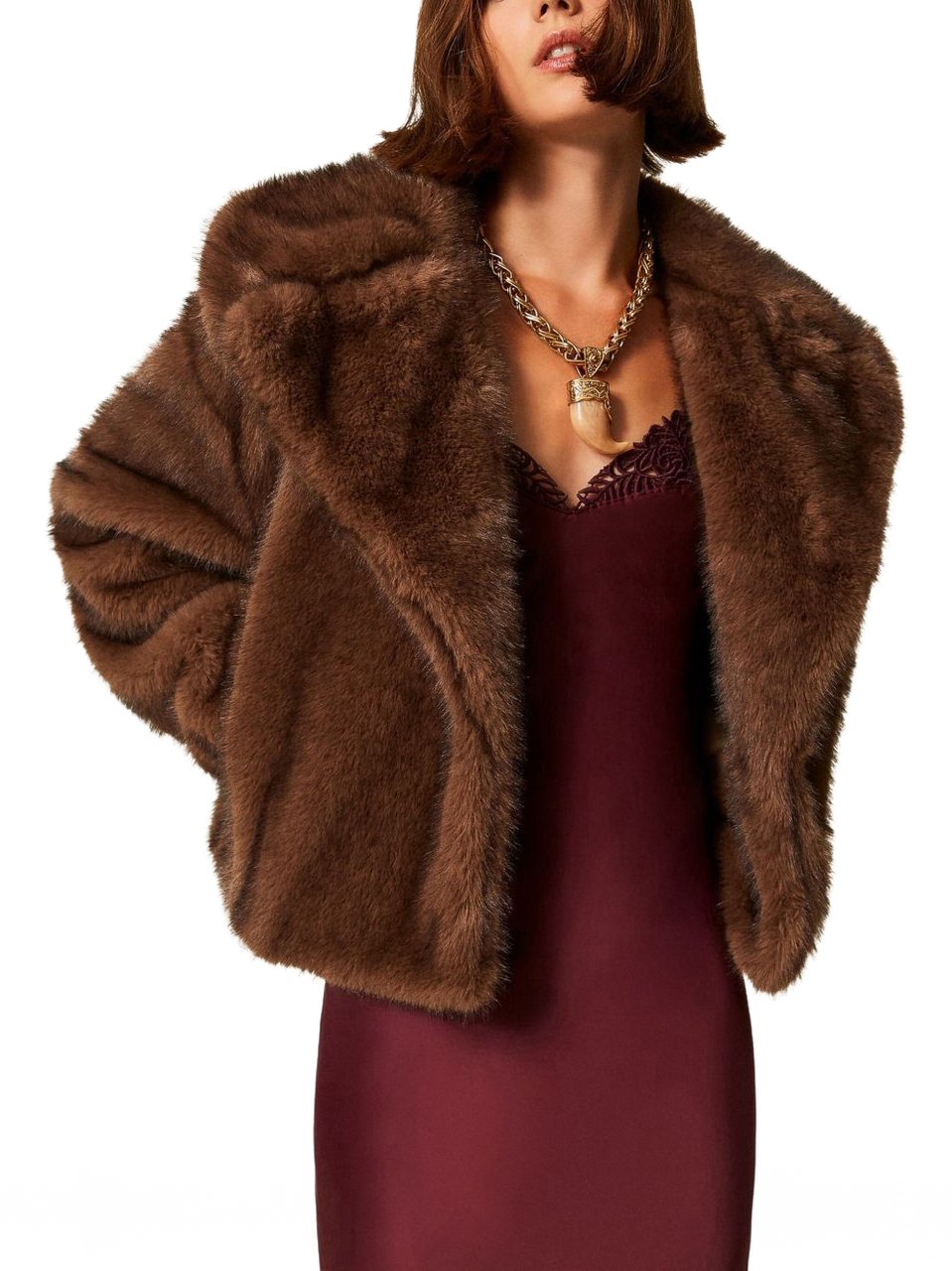 Twin-set Coats Brown Bruin