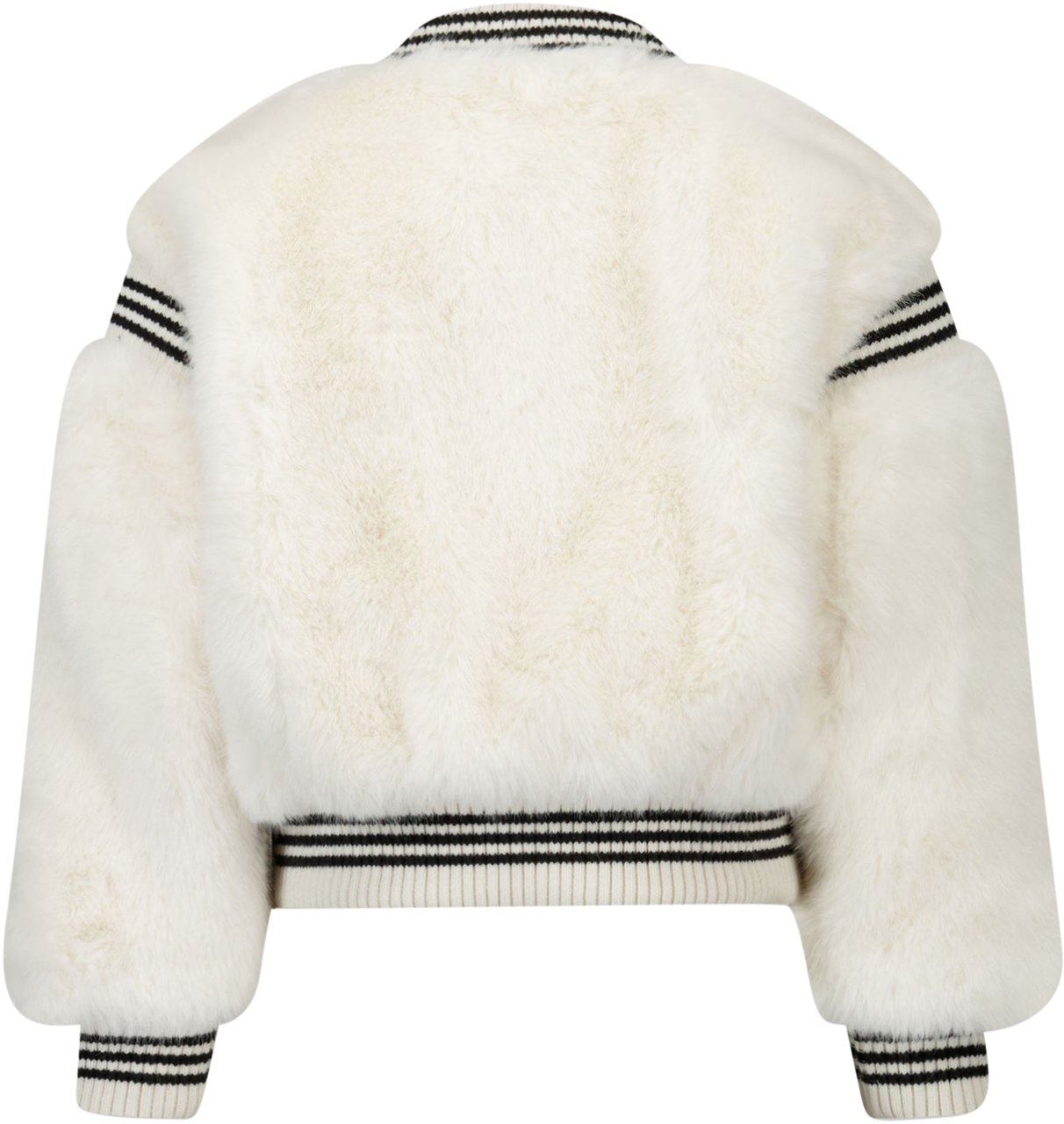Twin-set Twinset Kinder Meisjes Faux Fur Jassen In Off White Wit