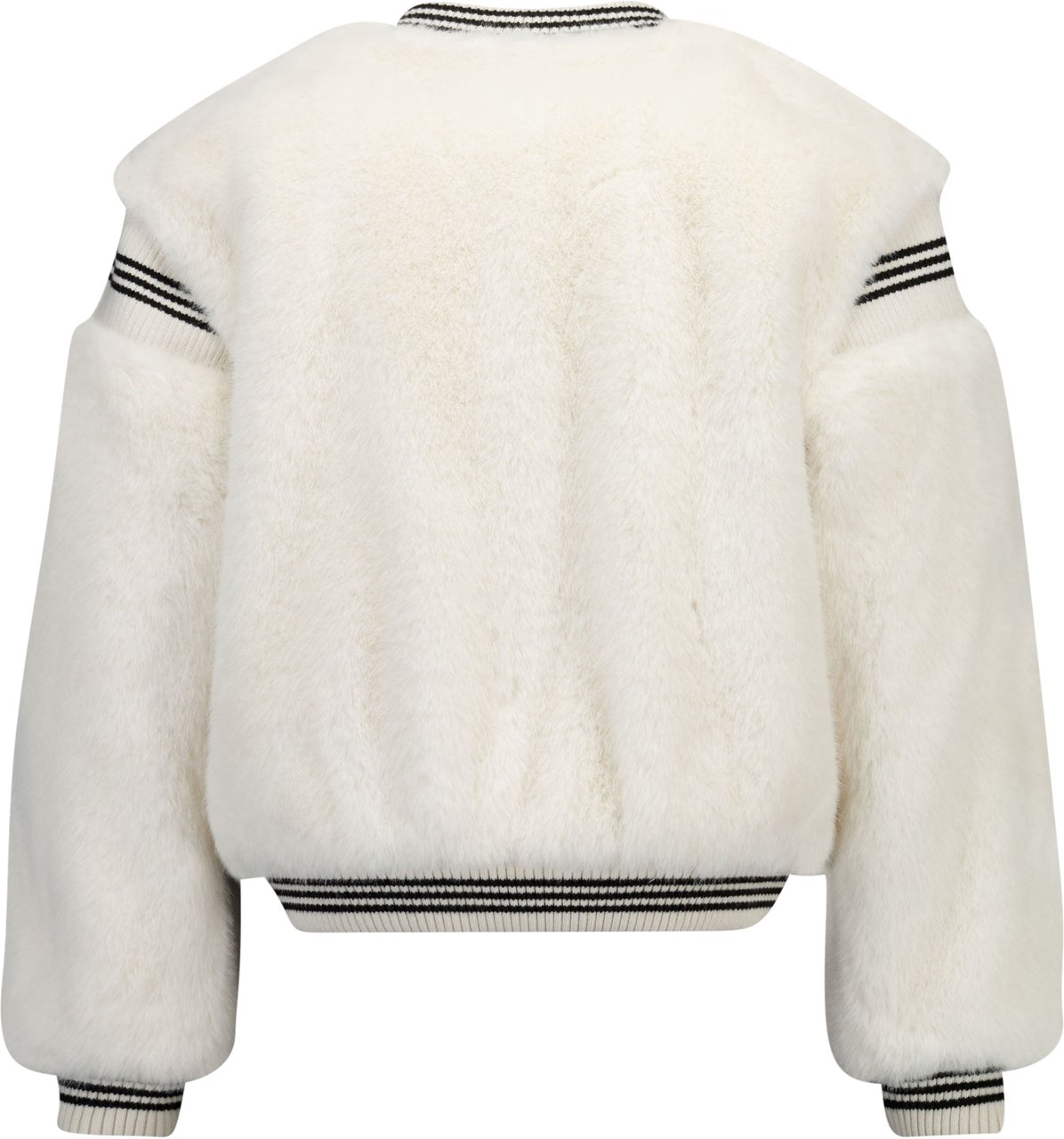 Twin-set Twinset Kinder Meisjes Faux Fur Jassen In Off White Wit