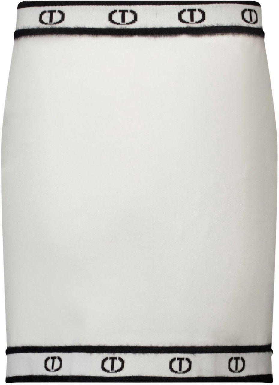 Twin-set Twinset Kinder Meisjes Rokje In Off White Wit