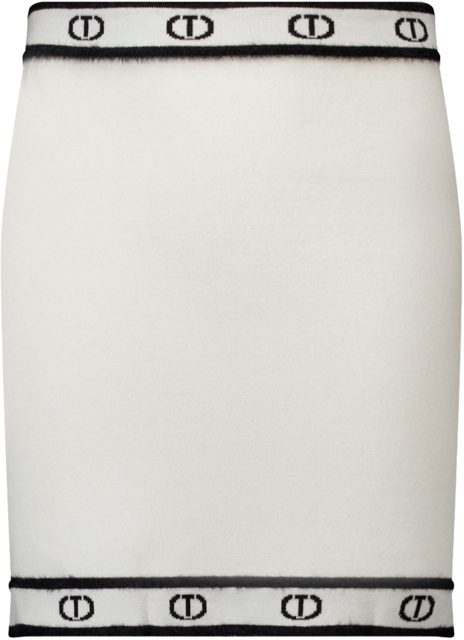 Twin-set Twinset Kinder Meisjes Rokje In Off White Wit