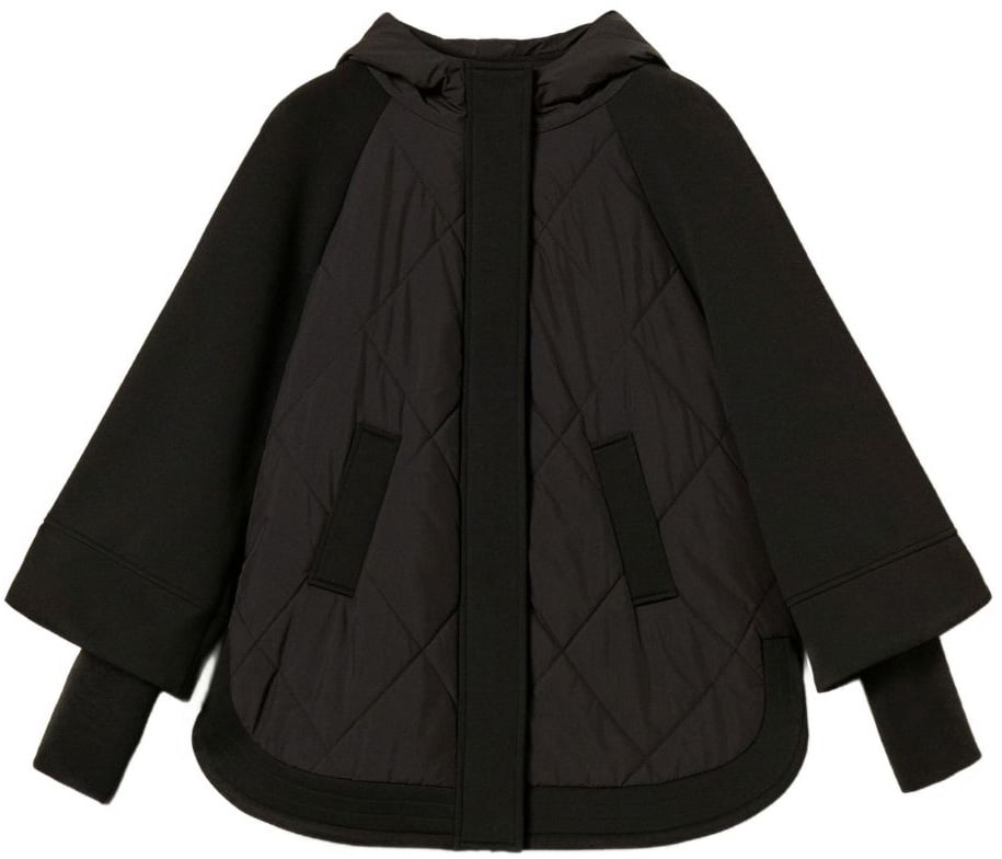 Twin-set Coats Black Zwart
