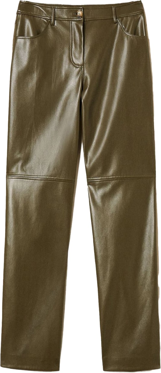 Twin-set Trousers Green Olive Groen
