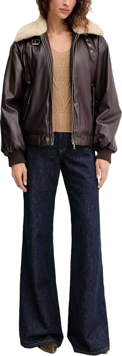 Twin-set Coats Black Chocolate Zwart