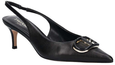 Twin-set With Heel Black Zwart