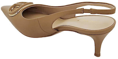 Twin-set With Heel Camel Beige