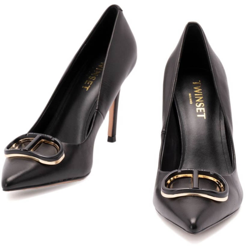 Twin-set With Heel Black Zwart