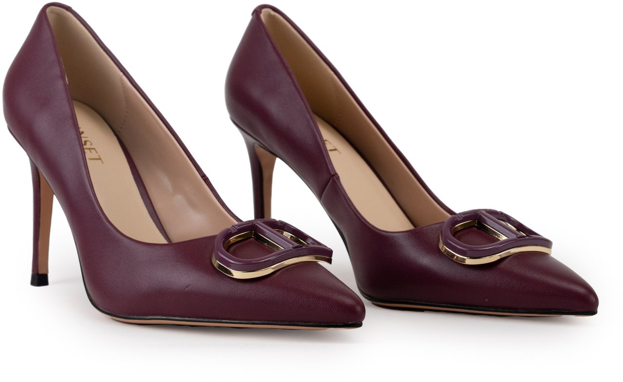 Twin-set With Heel Winetasting Rood