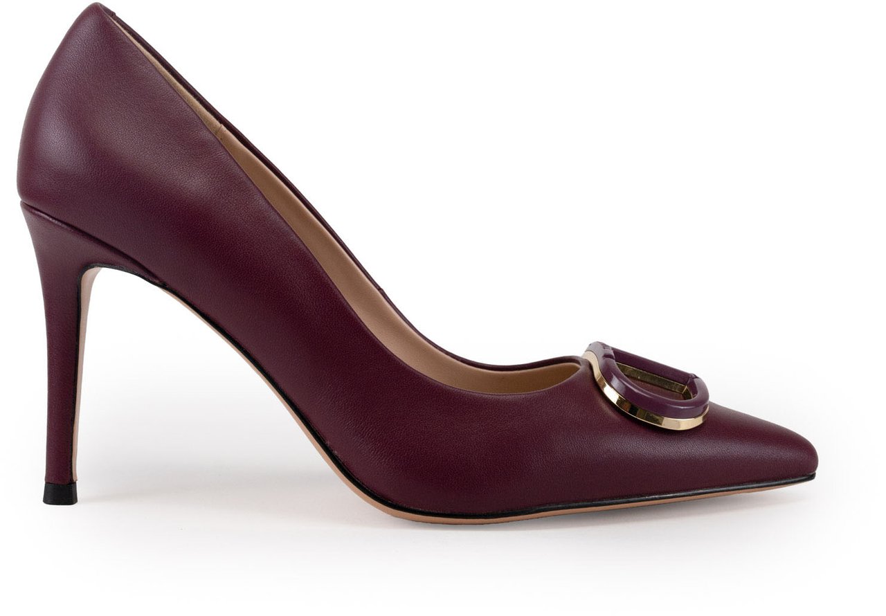 Twin-set With Heel Winetasting Rood
