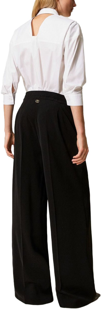 Twin-set Trousers Black Zwart