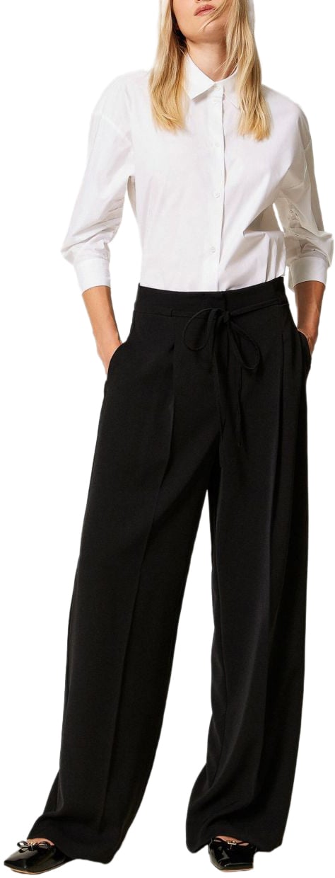 Twin-set Trousers Black Zwart