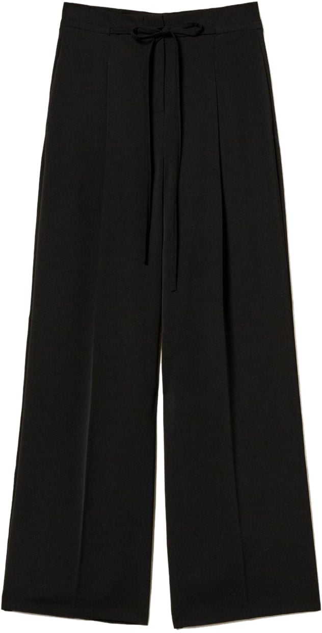 Twin-set Trousers Black Zwart