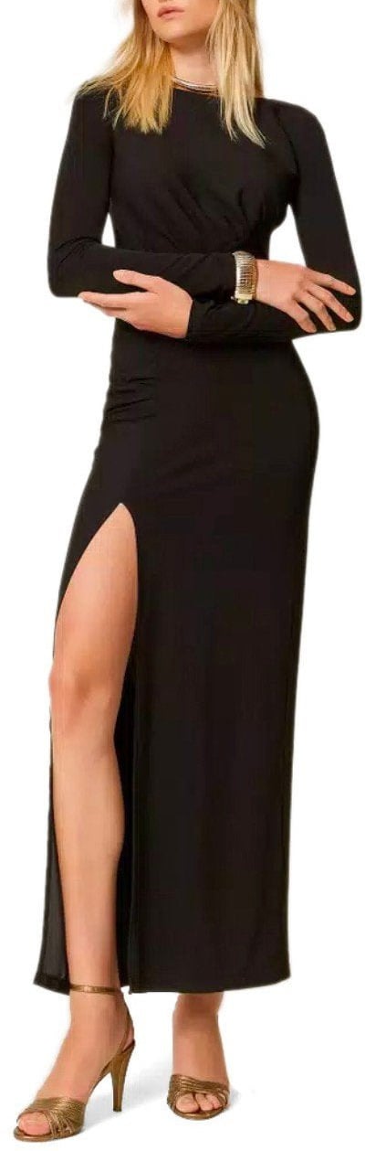 Twin-set TWINSET LONG DRESS Zwart