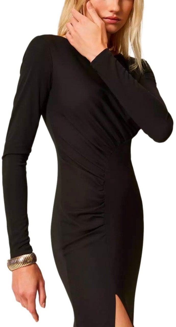 Twin-set TWINSET LONG DRESS Zwart