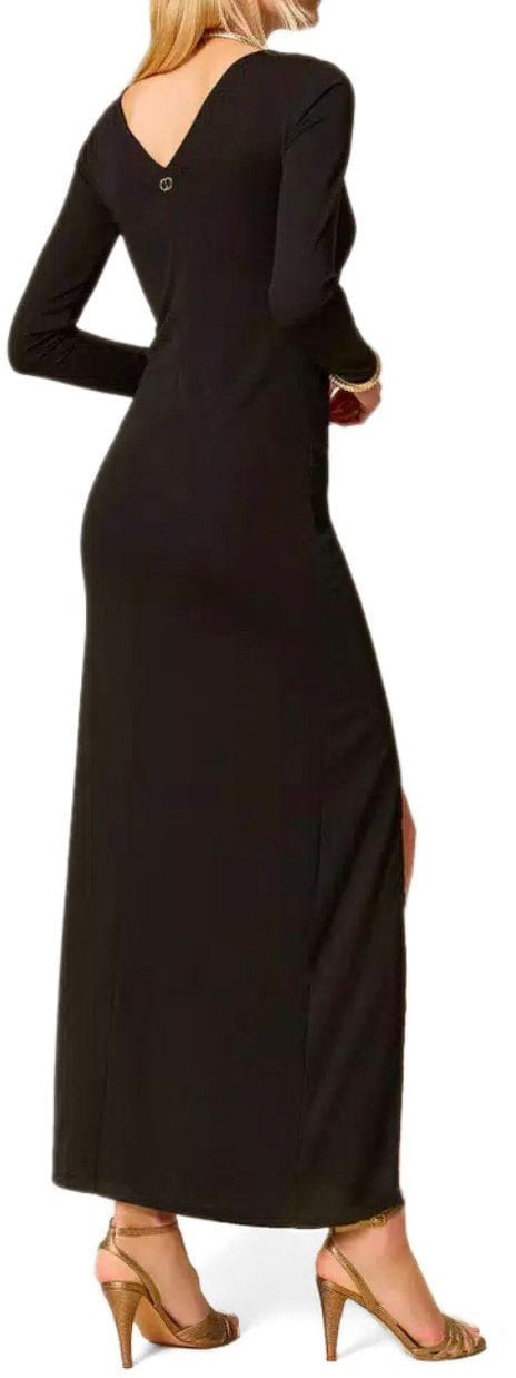 Twin-set TWINSET LONG DRESS Zwart