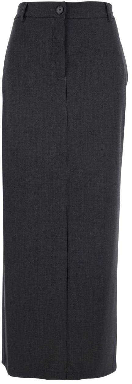 Twin-set Skirts Grigio Antracite Melange Grijs