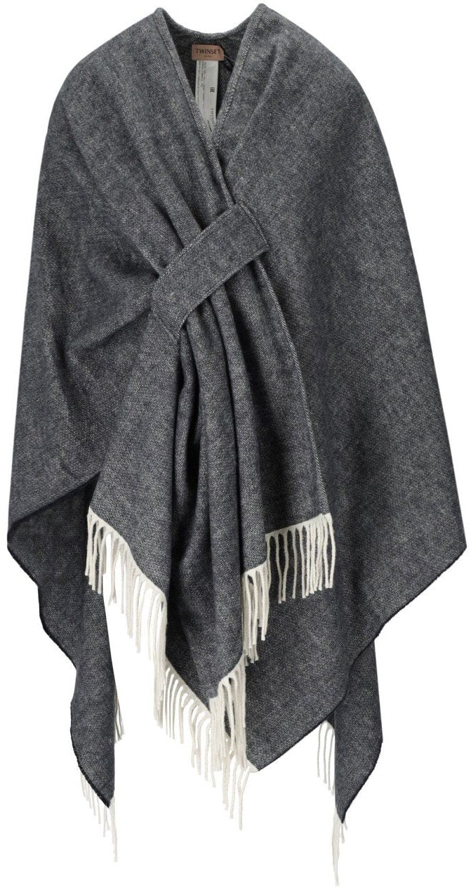 Twin-set TWINSET GREY CAPE Blauw