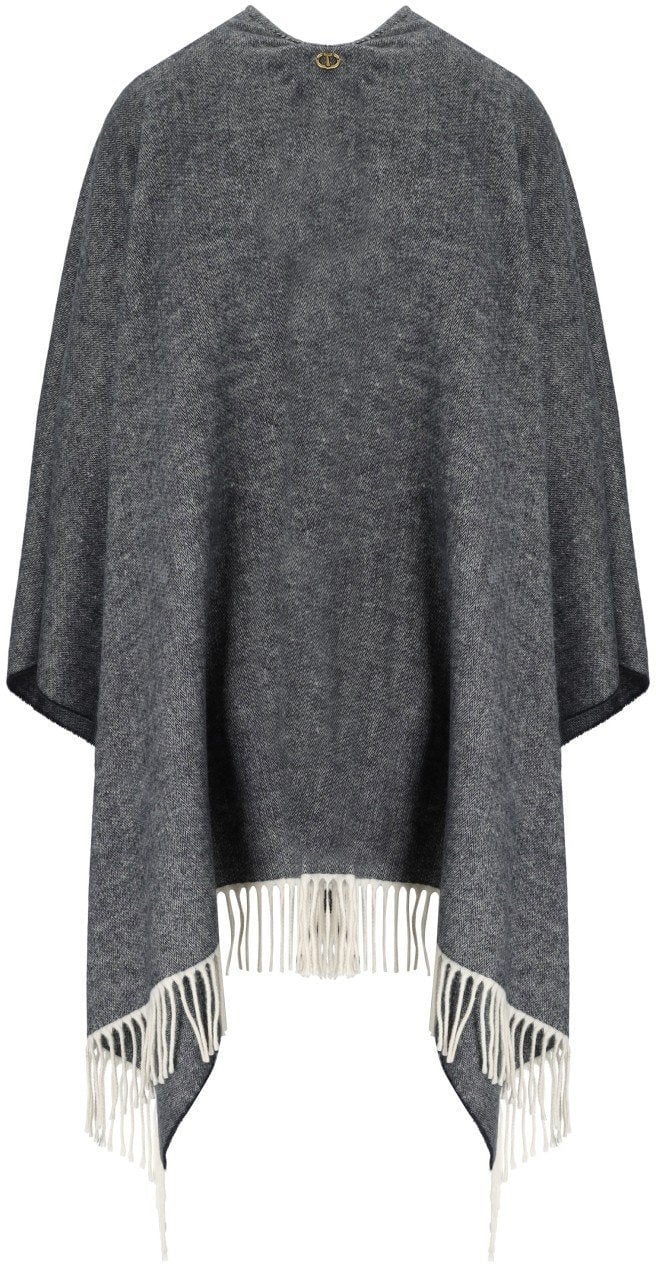 Twin-set TWINSET GREY CAPE Blauw