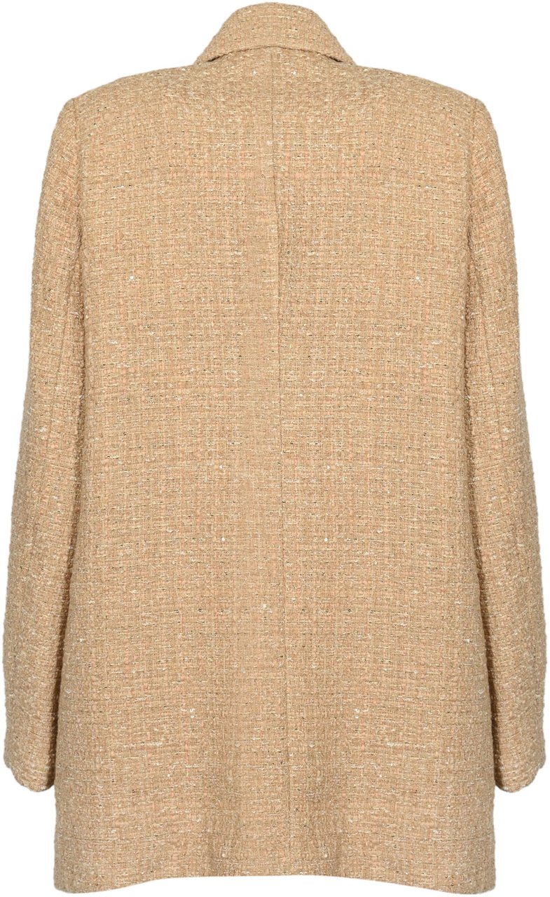 Twin-set Coats Boucle Beigeoro Beige