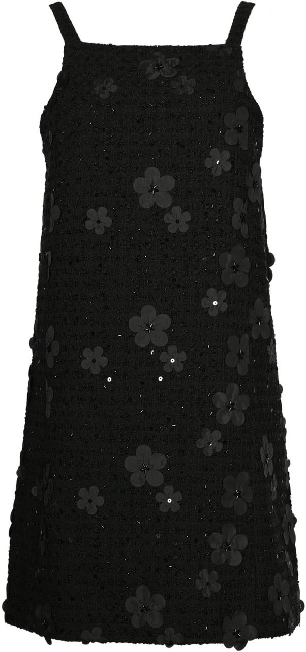 Twin-set Dresses Boucle Fiori Nero Zwart